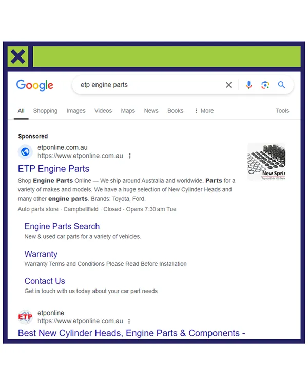 Google Ads Mangement Case Study: ETP Engine Parts