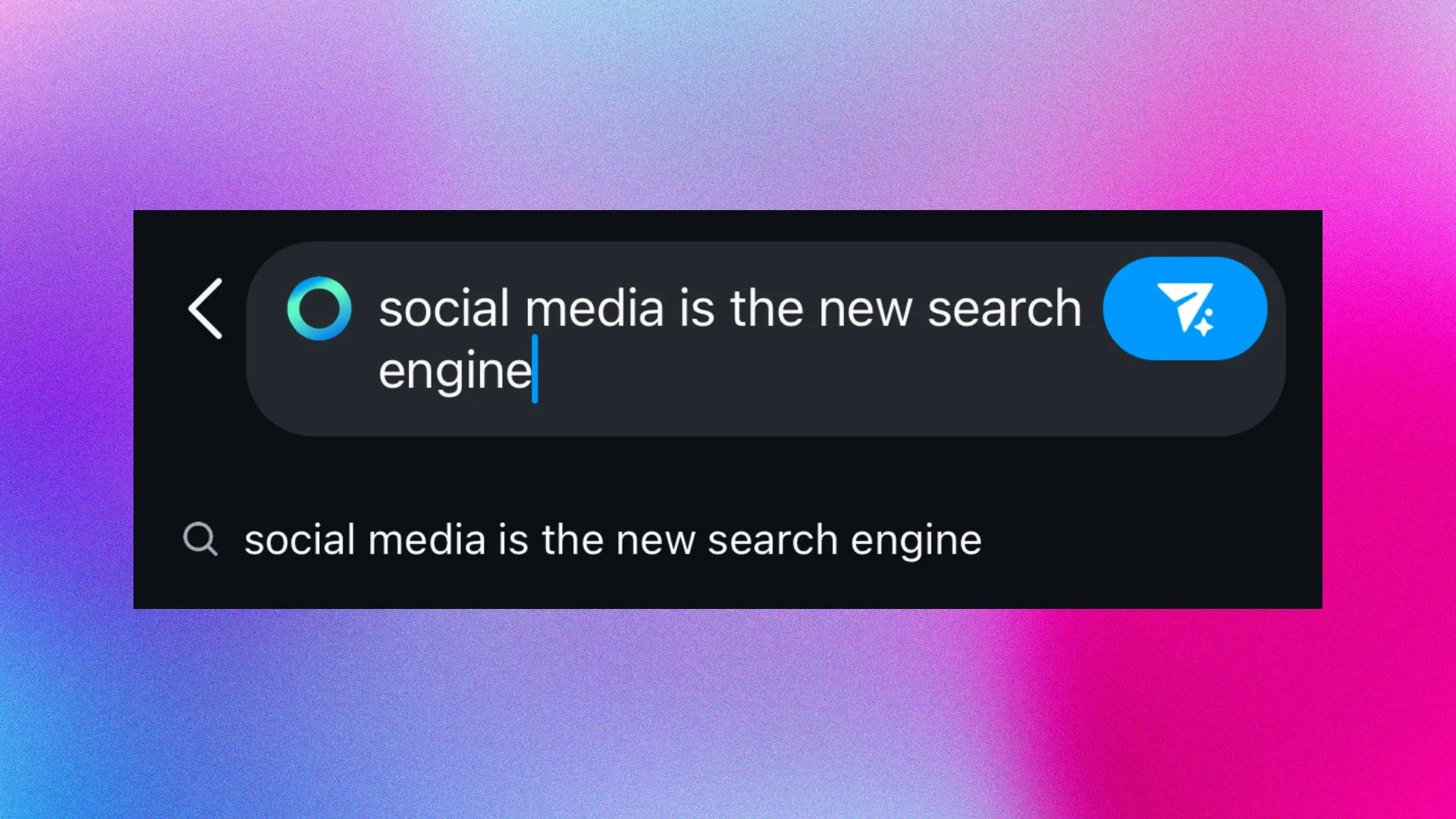 Social media is the new search engine