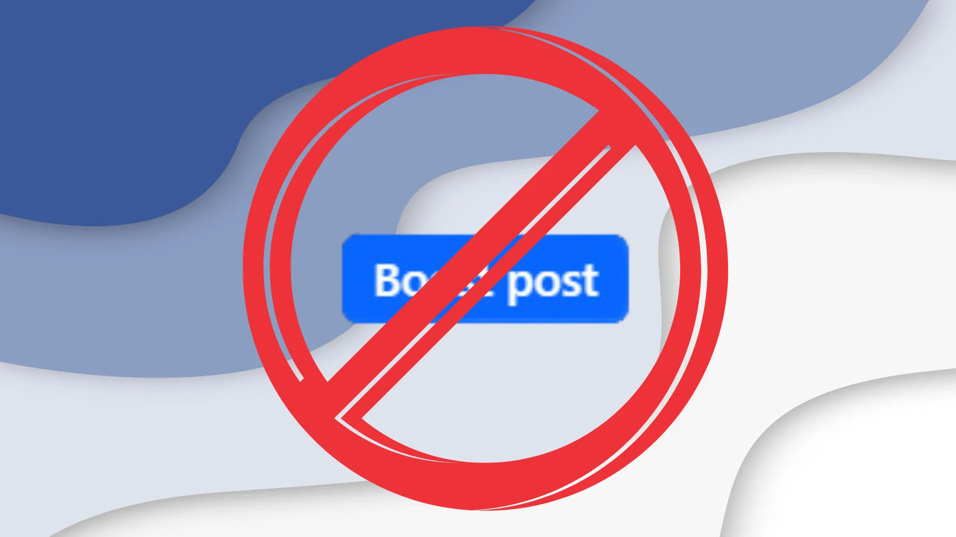 Stop boosting posts on social media