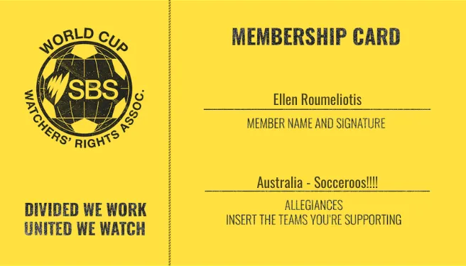 SBS Workers Rights Membership Card